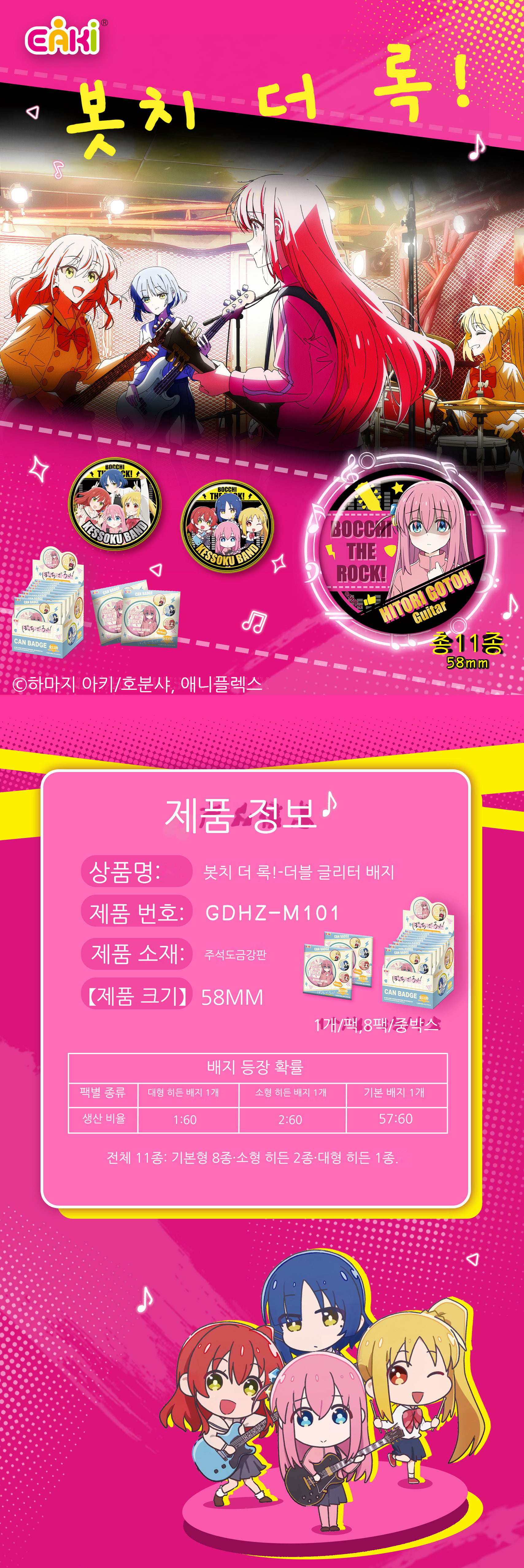 봇치 더 록! 배지 블라인드 박스 상세 이미지