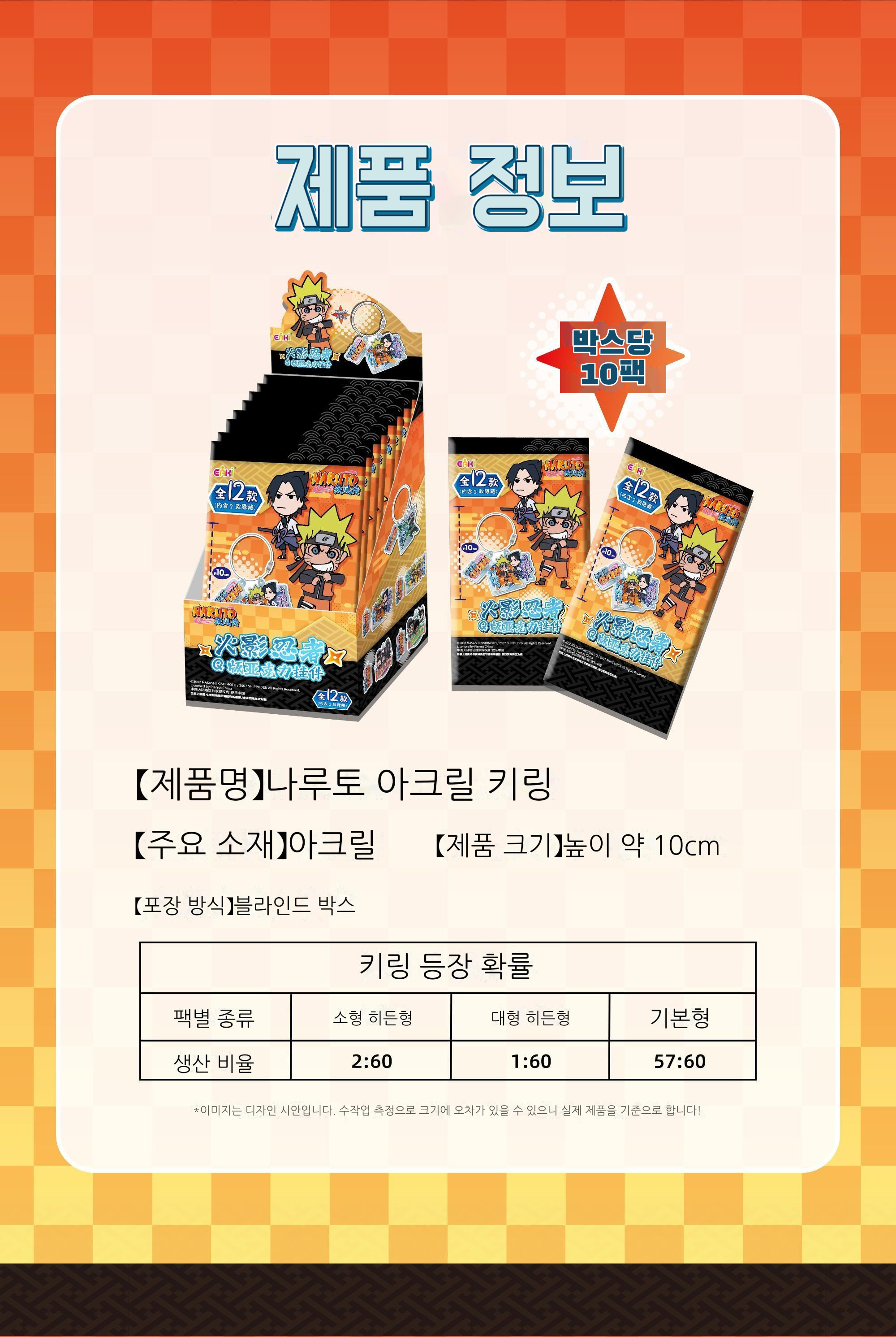 나루토 아크릴 키링 블라인드 박스 상세 이미지